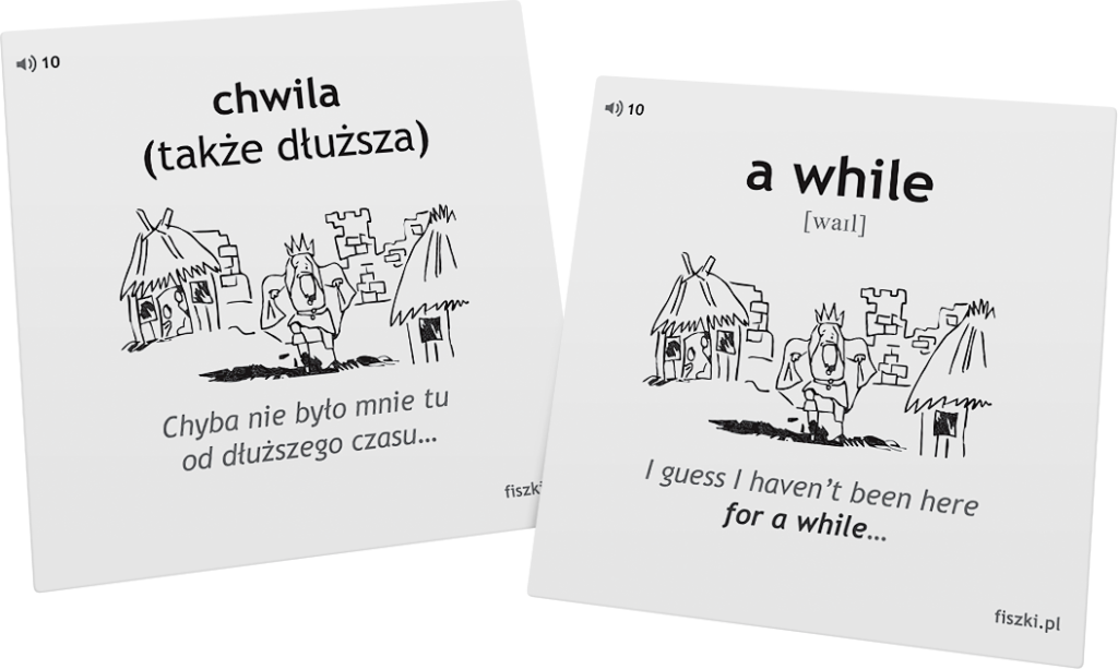 chwila po angielsku