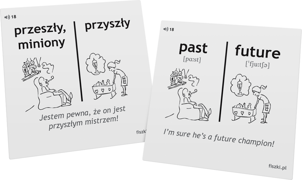 angielskie słówka - miniony, przeszły