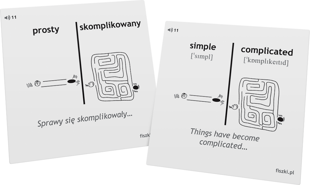 skomplikowany po angielsku