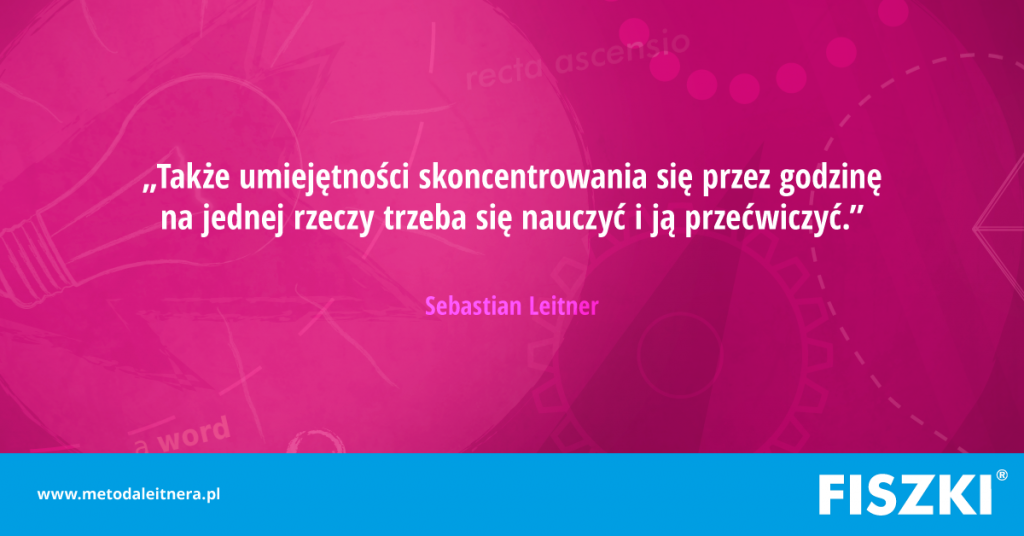 umiejętność skoncentrowania się