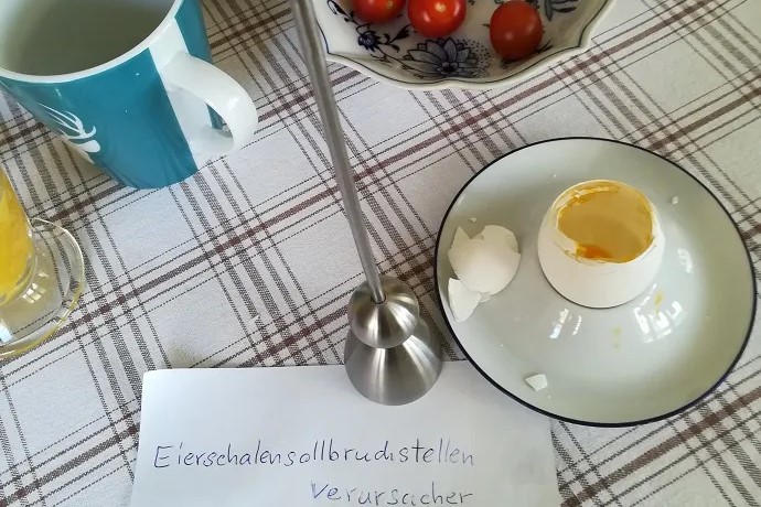 Łamańce językowe niemiecki - przyrząd do otwierania jajek