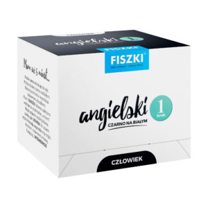 Fiszki obrazkowe ANGIELSKI CZARNO NA BIAŁYM - Człowiek - krok 1
