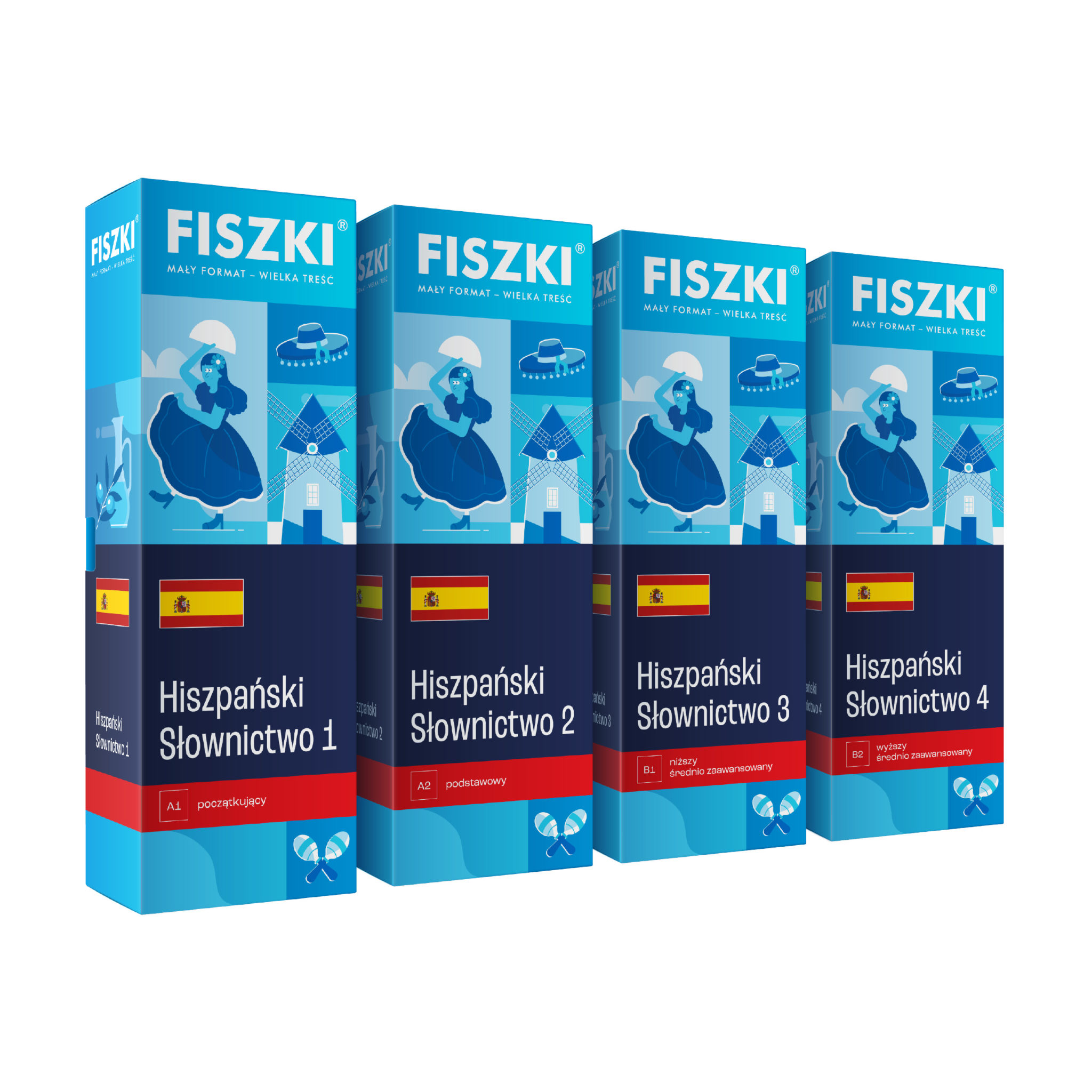 Zestaw fiszek do nauki hiszpańskiego